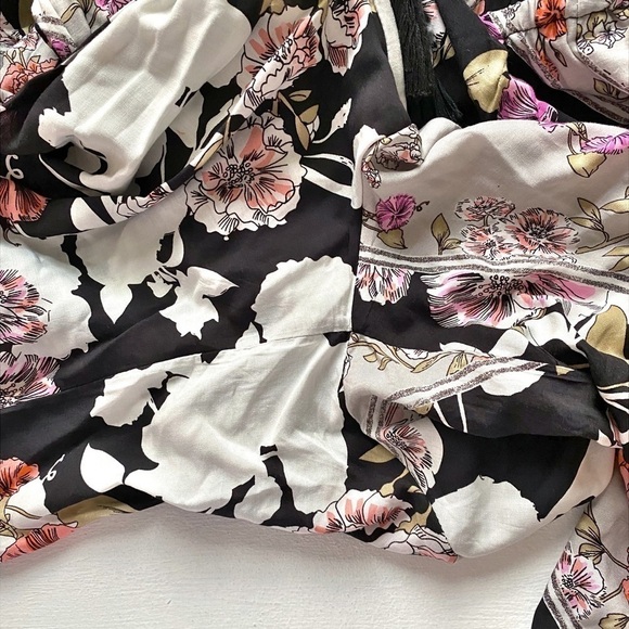 JAASE Wide Leg Floral Jumpsuit with Tassel Tie Waist - Picture 16 of 16